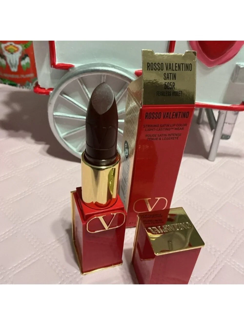 Valentino Rosso Satin Lipstick in Fearless Violet